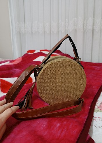 Bej Minimalist Bohem Kadın Çanta - Görsel 3