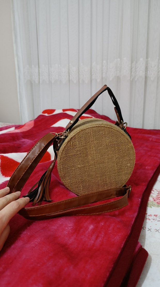 Bej Minimalist Bohem Kadın Çanta - Görsel 3