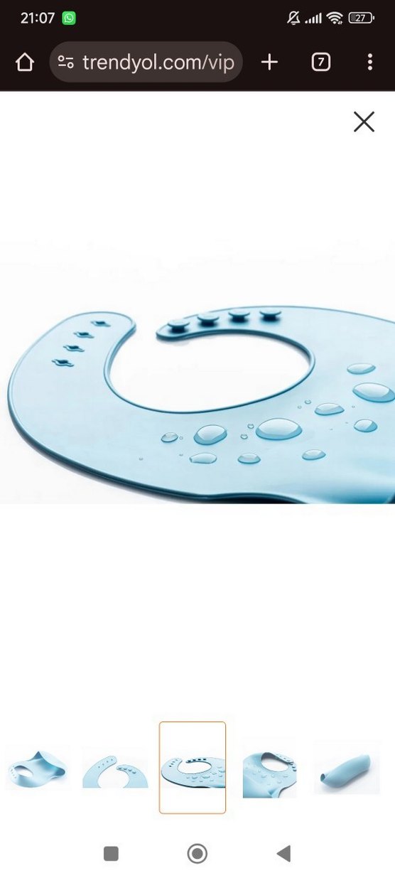 Silikon Bebek Mama Önlüğü - Görsel 2