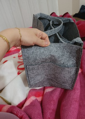 Gri Keçe  Bebek Bakım Çantası - Görsel 6