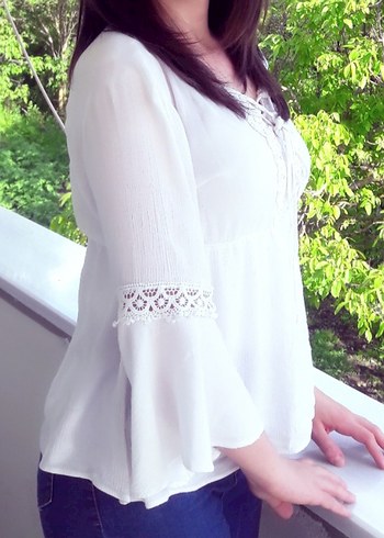 Dantel Detaylı  Bluz - Görsel 4