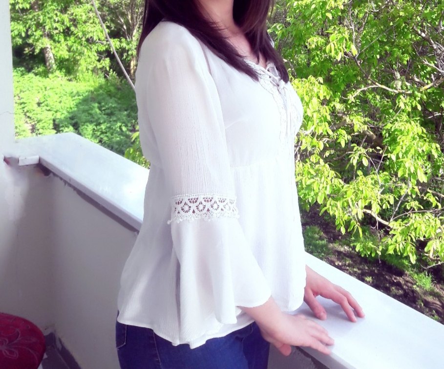 Dantel Detaylı  Bluz - Görsel 4