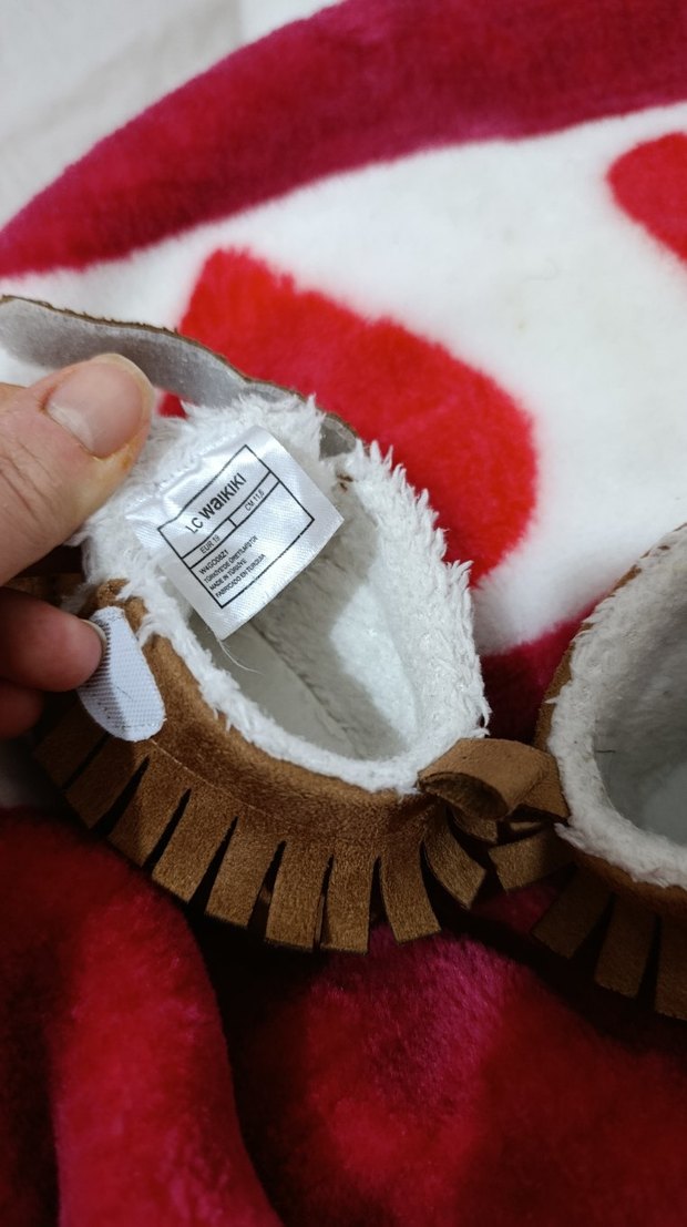 Kahverengi Süet Kürklü Erkek Bebek Botu/Ayakkabısı - Görsel 3