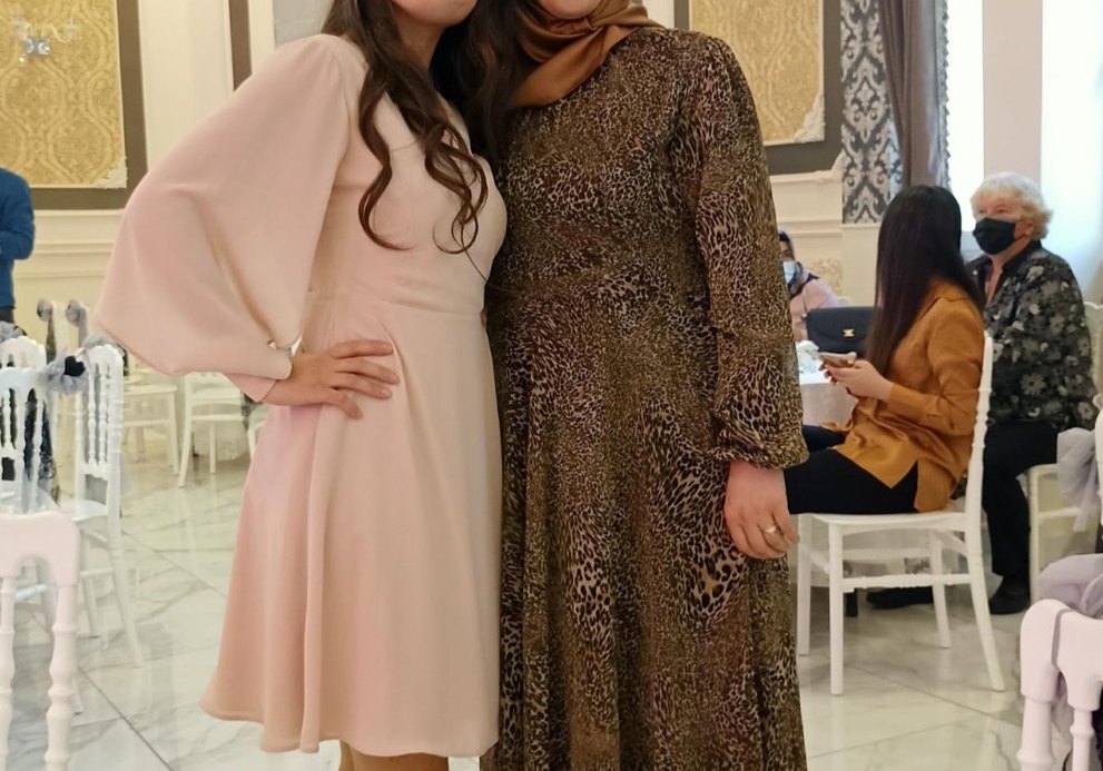 Drapeli V Yakalı Midi  Elbise - Görsel 2