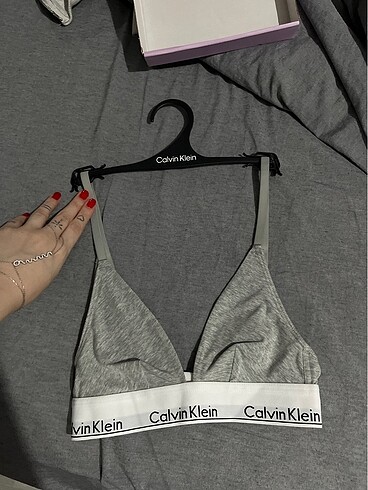 xs Beden Calvin klein gri spor sütyeni