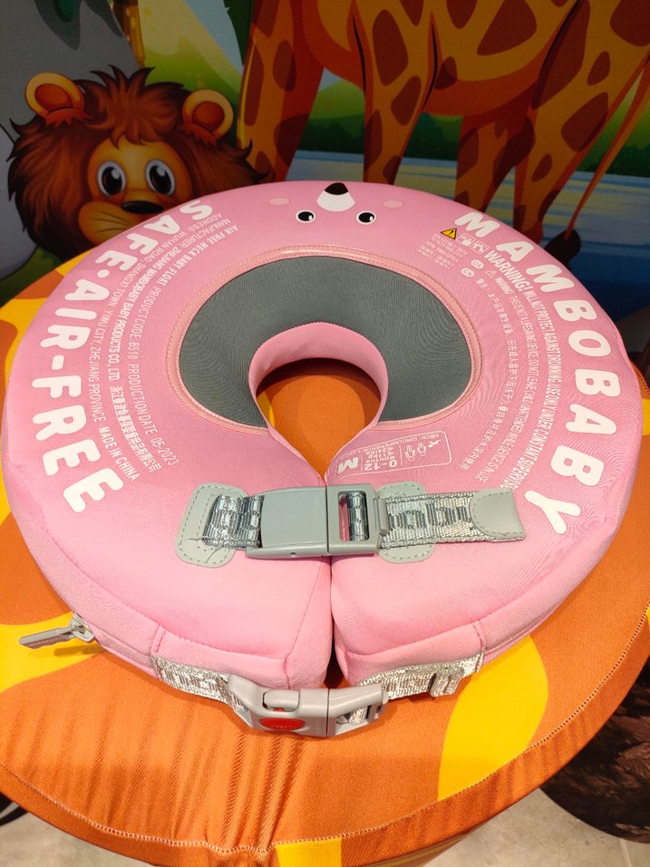 Pembe Bebek Boyun Şişme Yüzme Simidi - Görsel 2