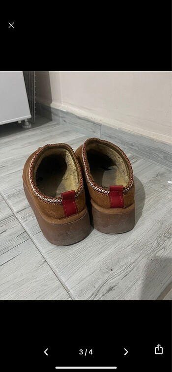 38 Beden kahverengi Renk Kadın Ugg Model Terlik