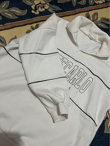 xl Beden beyaz Renk Koton Kadın Sweatshirt