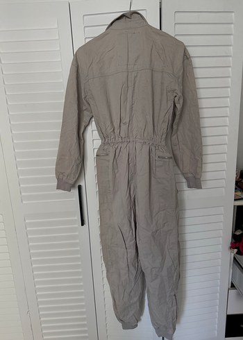 Kadın Bej Keten Uzun Tulum - Görsel 4