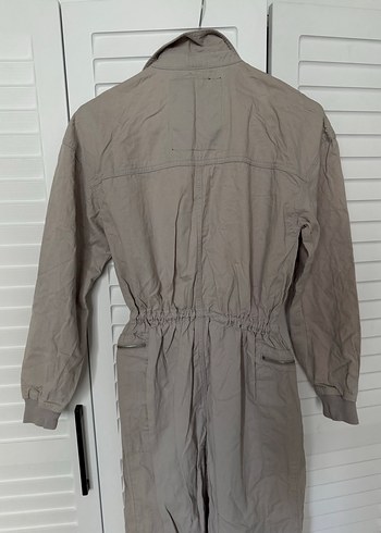 Kadın Bej Keten Uzun Tulum - Görsel 3