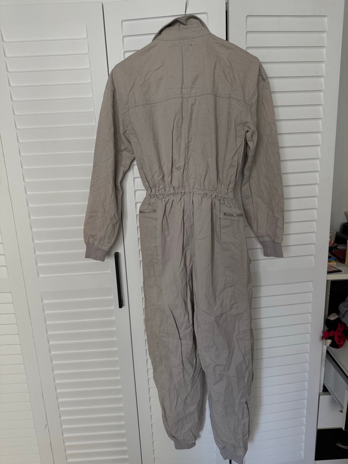 Kadın Bej Keten Uzun Tulum - Görsel 4