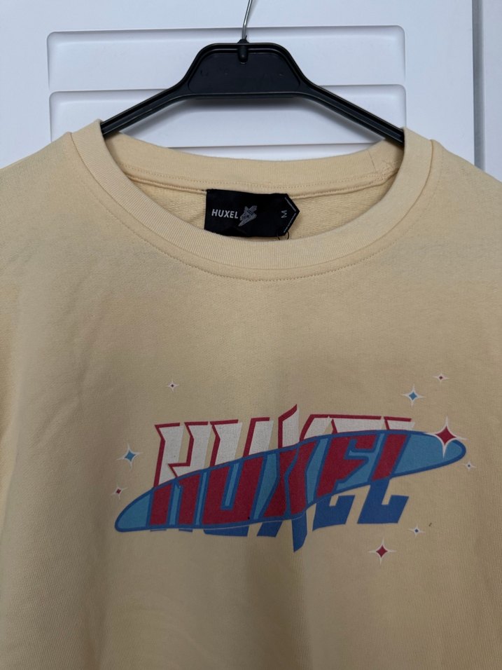 Sarı Pamuklu Uzun Kollu Sweatshirt - Görsel 3