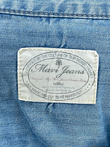 xs Beden çeşitli Renk Mavi Jeans Gömlek %70 İndirimli.