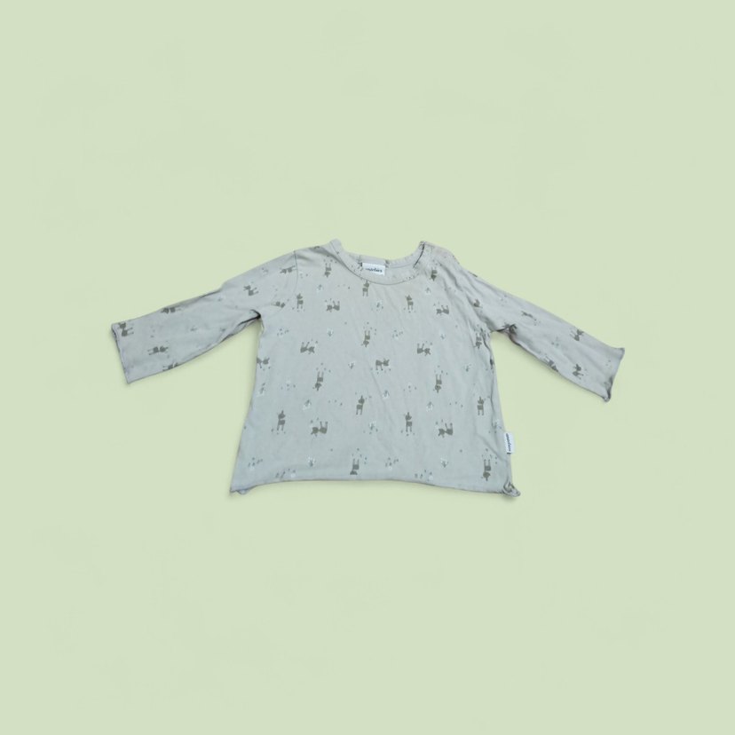 Beyaz Çocuk İçlik Uzun Kollu - Görsel 2