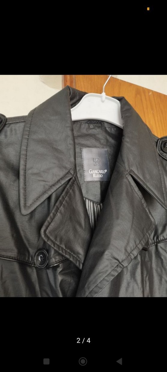 Siyah Erkek Trençkot - Görsel 2