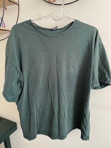 Yeşil oversize t-shirt