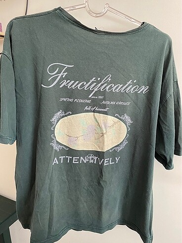 Diğer Yeşil oversize t-shirt