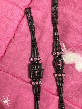 Accessorize Black rose saat