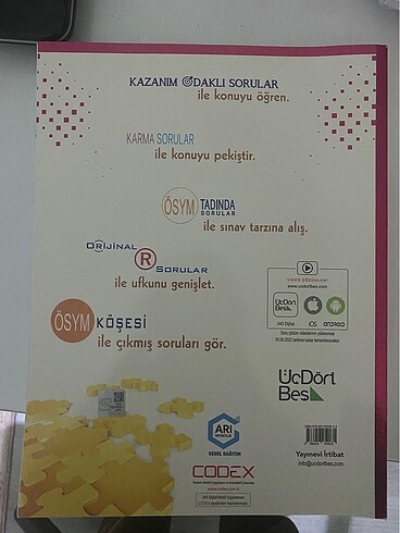  Beden Renk Ayt kimya 3-4-5 yayınları