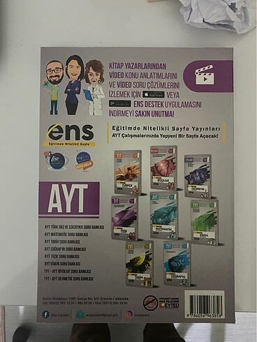  Beden Renk Ens yayınları ayt fizik