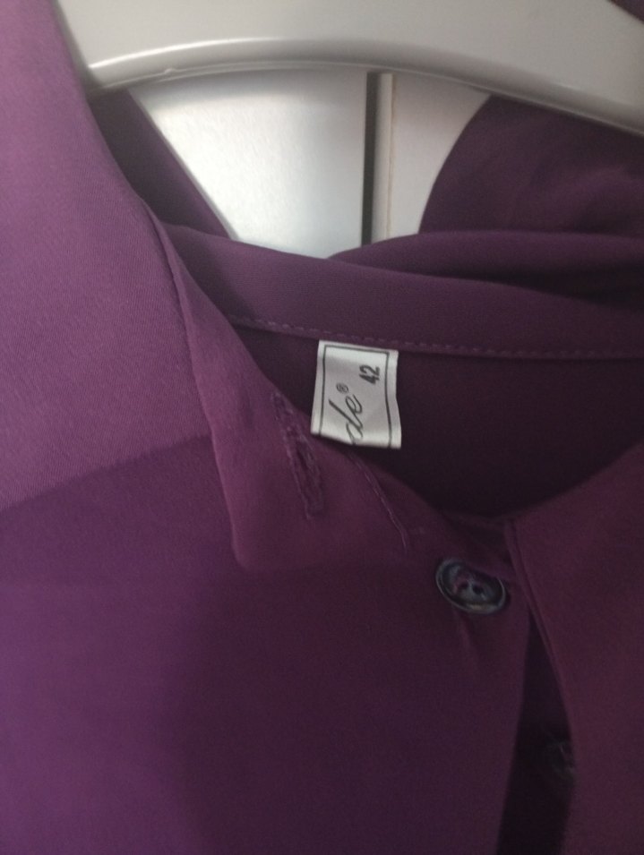 Diger Mor Uzun Kollu Gotik Elbise - Görsel 2