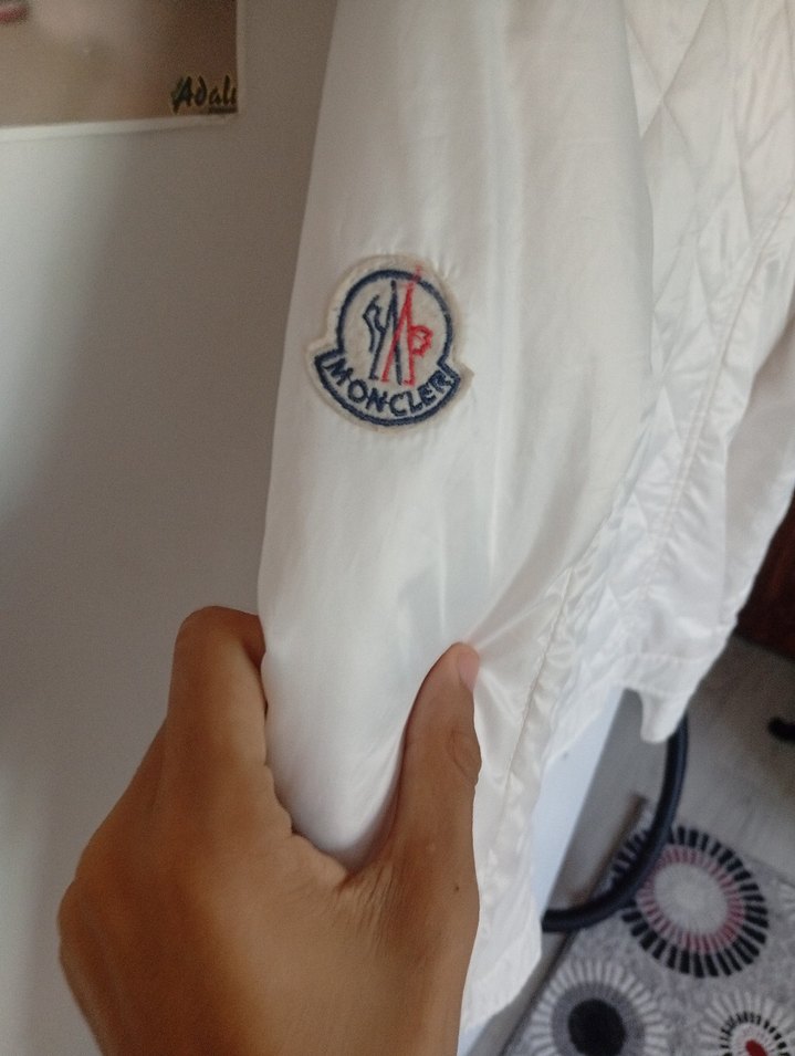 Beyaz Fermuarlı Kadın Mini Ceket - Görsel 5