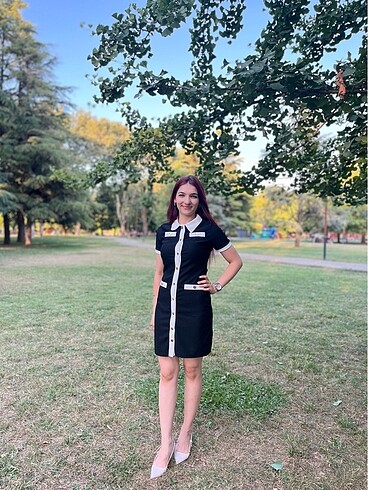 Diğer Zara model düğmeli elbise