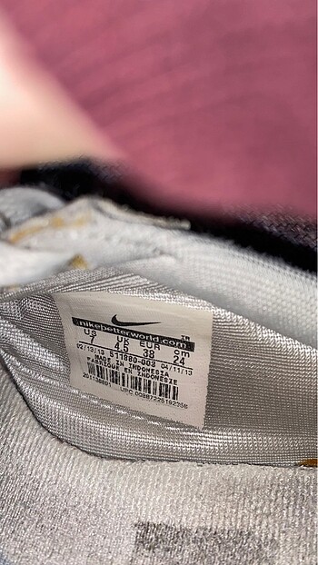 38 Beden gri Renk Nike Spor Ayakkabı