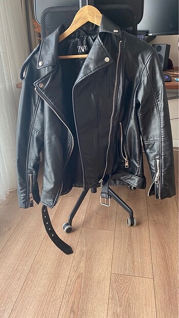 Zara Zara Biker Deri Ceket