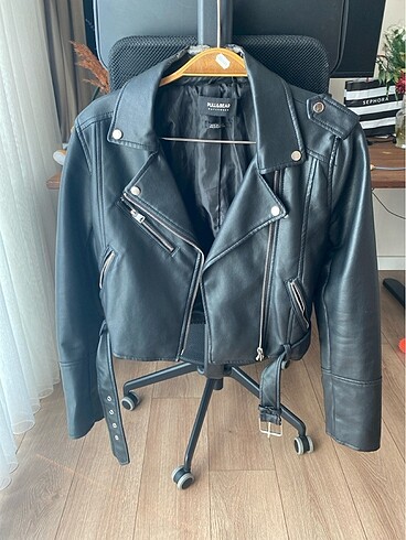 Pull&Bear Crop Biker Ceket
