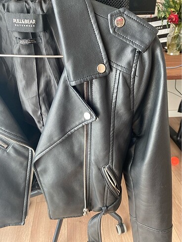 Pull and Bear Pull&Bear Crop Biker Ceket