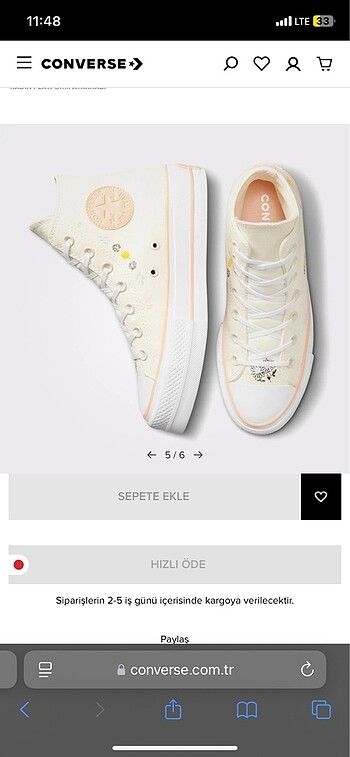 36 Beden Converse Chuck Taylor All Star