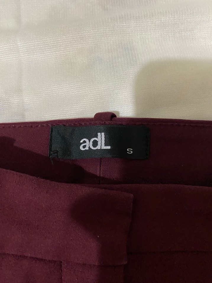 Kadın Bordo Midi Kumaş Pantolon - Görsel 2