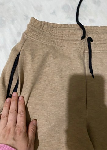 Bej Rahat Kesim Erkek Eşofman Altı - Görsel 2