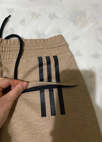 Bej Rahat Kesim Erkek Eşofman Altı - Görsel 5