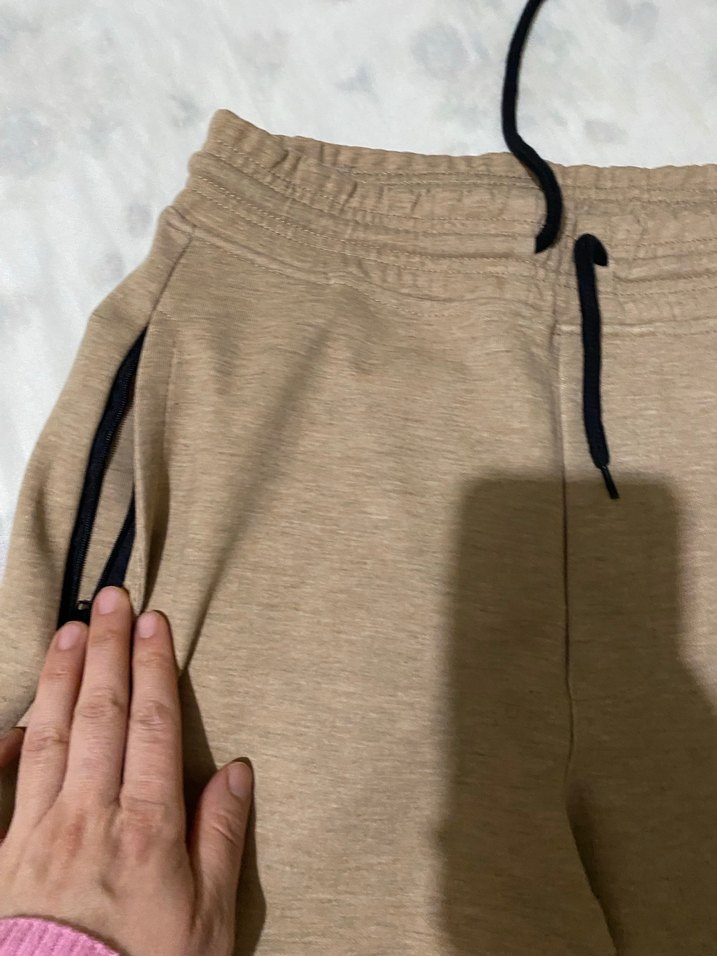 Bej Rahat Kesim Erkek Eşofman Altı - Görsel 2