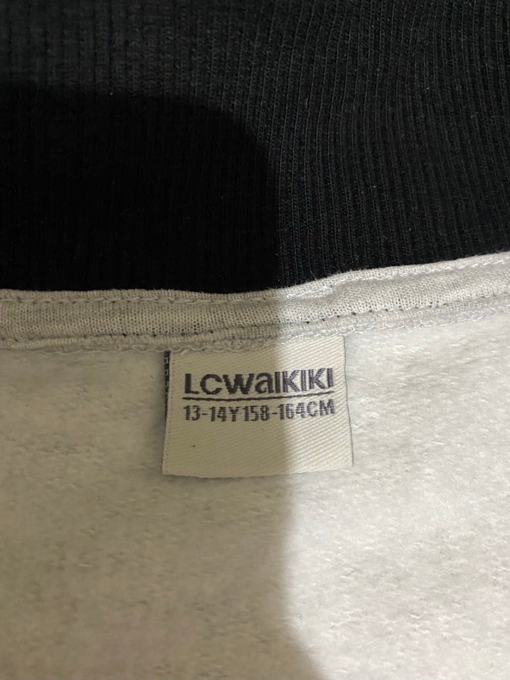 Gri Yarım Fermuarlı Kadın Sweatshirt - Görsel 2