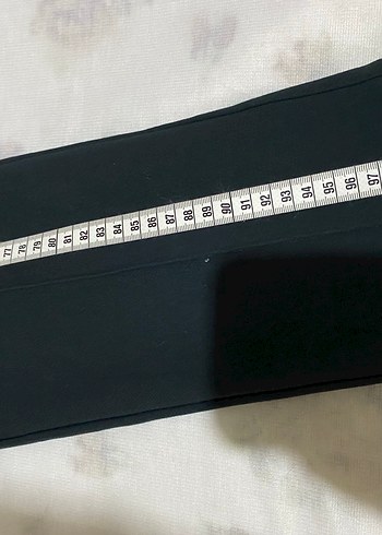 Kadın Siyah Kemerli Kumaş Pantolon - Görsel 6