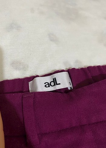 Kadın Mor Midi Saten Kumaş Pantolon - Görsel 3