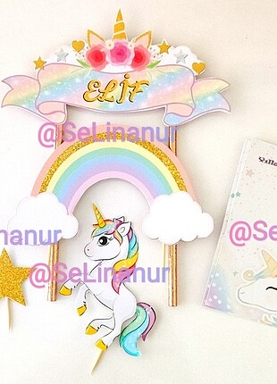 Unicorn Konsept Doğum Günü Süsleri 