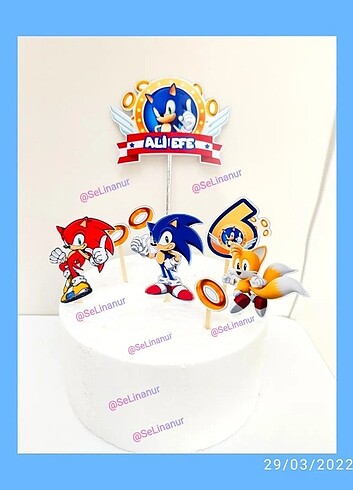 Sonic Konsept Pasta Süsleri 