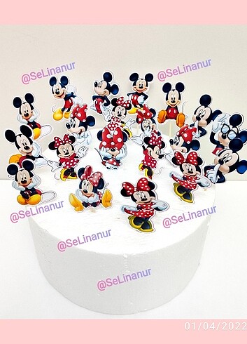 Minnie & Mickey Mouse Konsept Cupcake Süsleri 