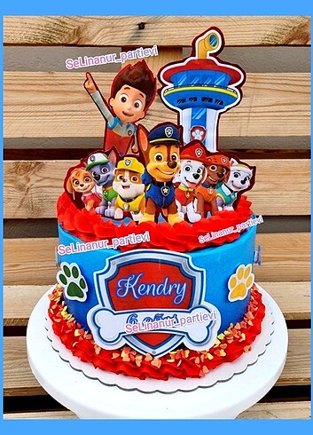 Paw Patrol Konsept Pasta Süsleri 