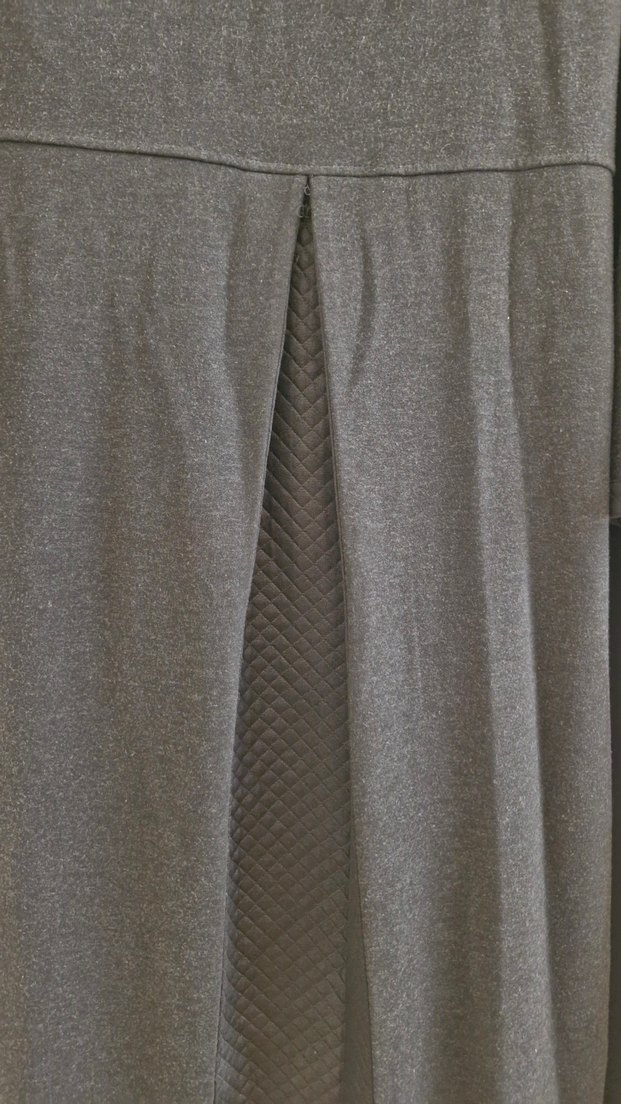 Kadın Gri Uzun Fermuarlı pardesü - Görsel 3