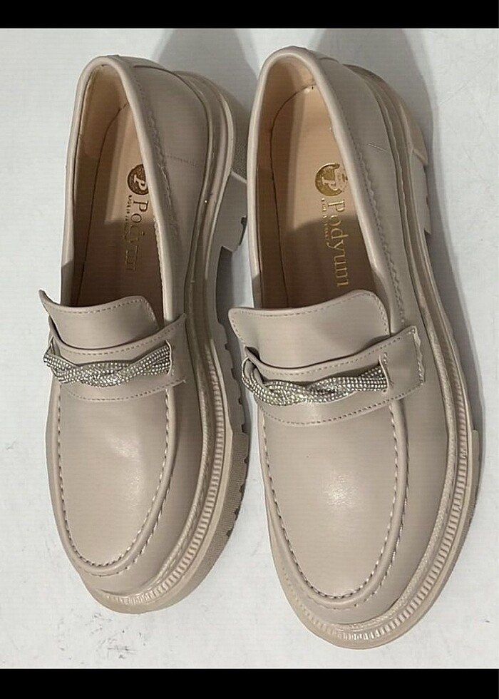 Bej loafer ayakkabı - Görsel 2