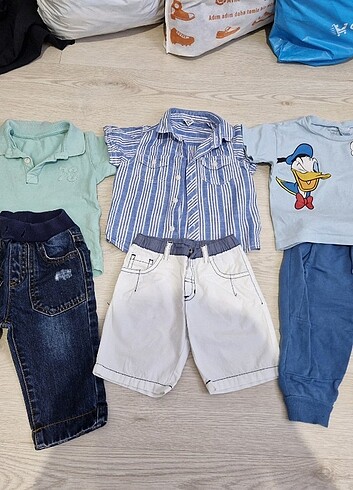 6-12 ay erkek bebek alt üst takım - Görsel 3