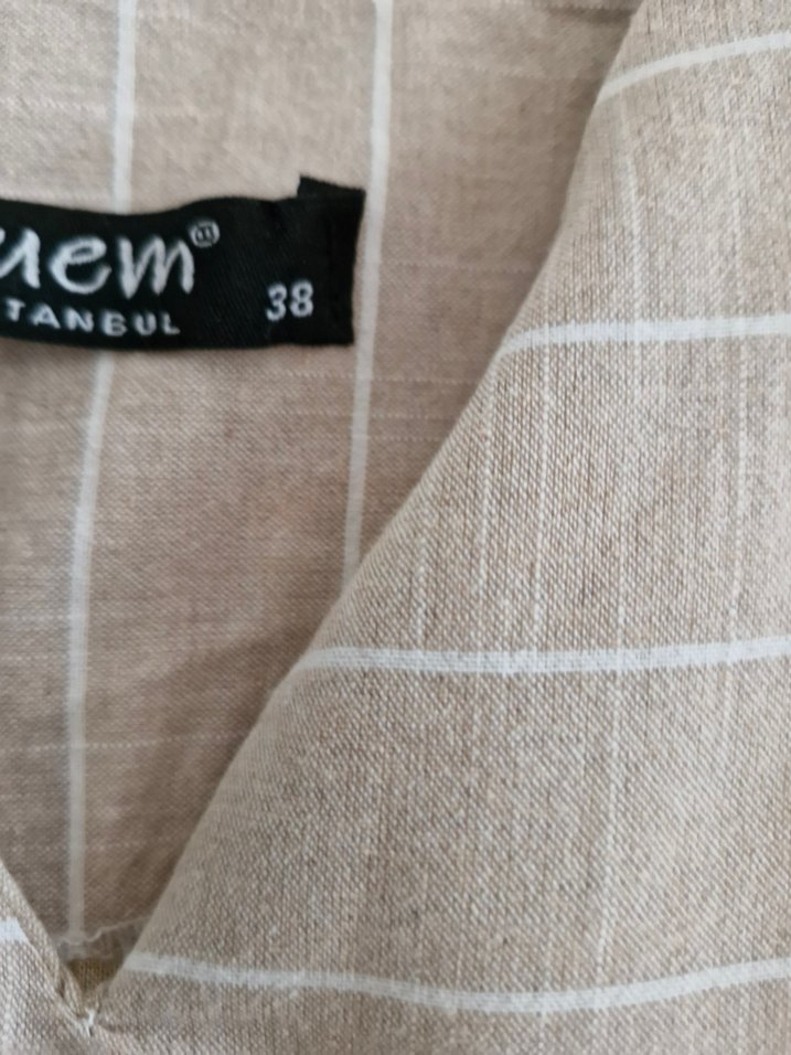 Bej Bohem Uzun Kollu Tunik - Görsel 2