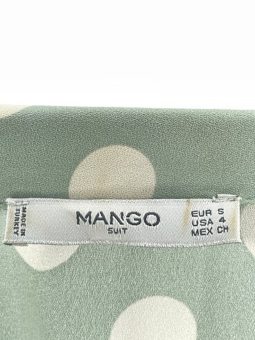 s Beden yeşil Renk Mango Gömlek %70 İndirimli.