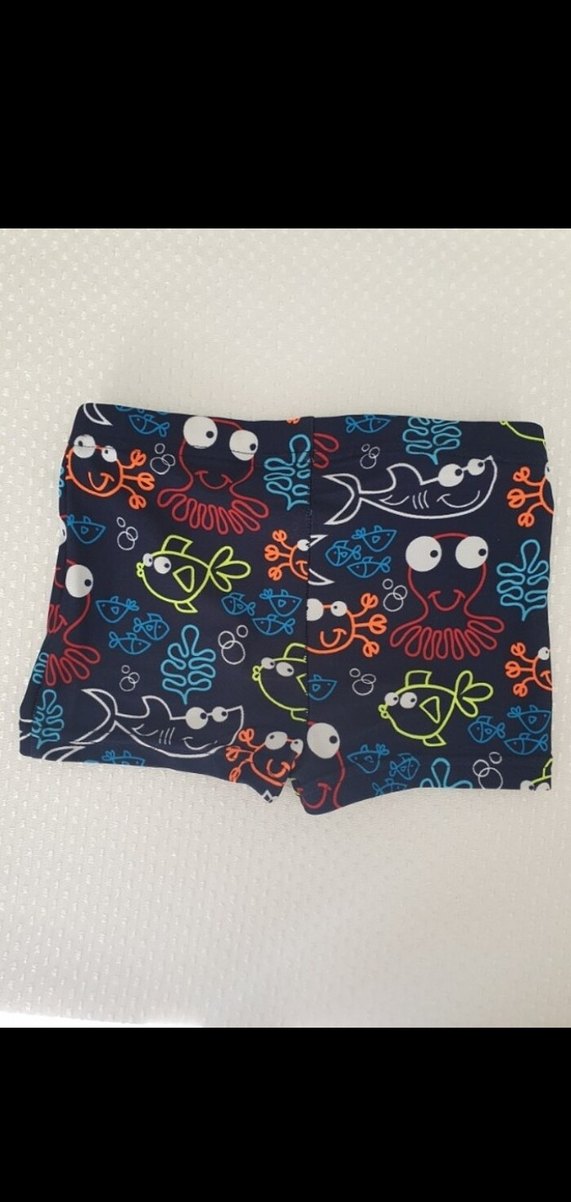 Çocuk Renkli Baskılı Deniz Şortu - Görsel 2