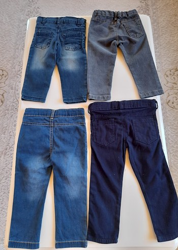 18-24 Ay Beden gri Renk Erkek Çocuk Gri Denim Pantolon